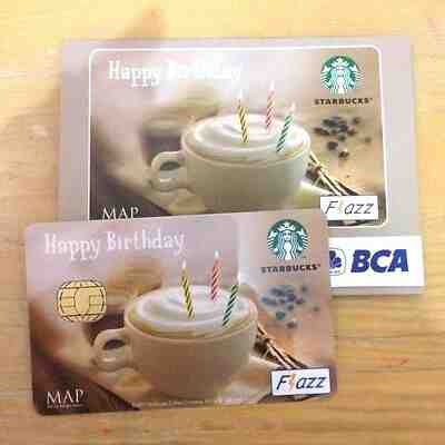 Starbucks Indonesia Happy Birthday Card 2011 with Sleeve Rare - Sold on eBay Jul, 2nd 2019 for $57.00