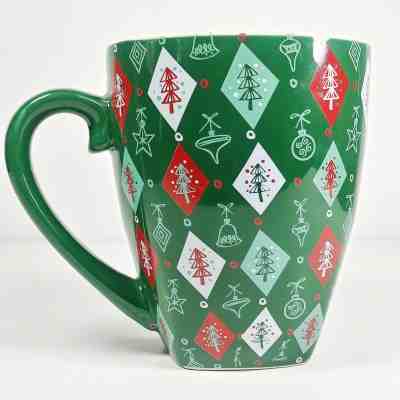 Starbucks Barista Green Red Christmas Coffee Mug Cup 2002 Christmas Trees 20 oz - Sold on eBay Jul, 2nd 2019 for $17.99