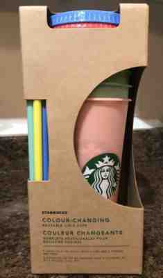 New 2019 Starbucks Color Changing Reusable Cold Tumbler Cups Limited Edition - Sold on eBay Jul, 2nd 2019 for $99.99