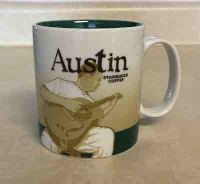 Starbucks Austin Global Icon Collector Series Coffee Mug City Guitar 16 oz 2012 - Sold on eBay Jul, 2nd 2019 for $26.00