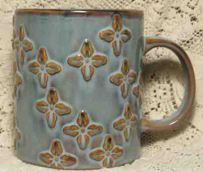 Vintage 2008 Blue Stoneware Starbucks Coffee Mug Cup 16oz Big Rare Tea Ceramic - Sold on eBay Jul, 2nd 2019 for $22.50