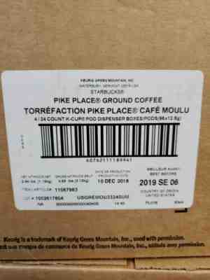 Starbucks Pikes Place k cup 96ct  - Sold on eBay Jul, 2nd 2019 for $45.00