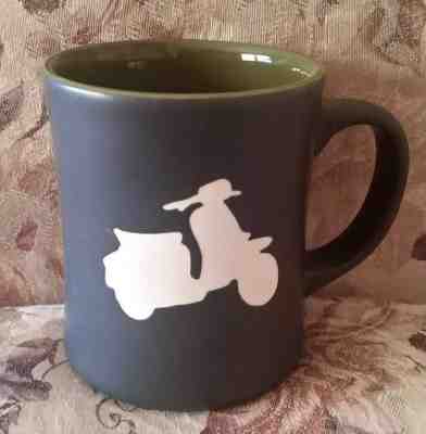 Starbucks 2011 Vespa Scooter Coffee Mug Matte Black / Green 16 oz. - Sold on eBay Jul, 2nd 2019 for $15.99