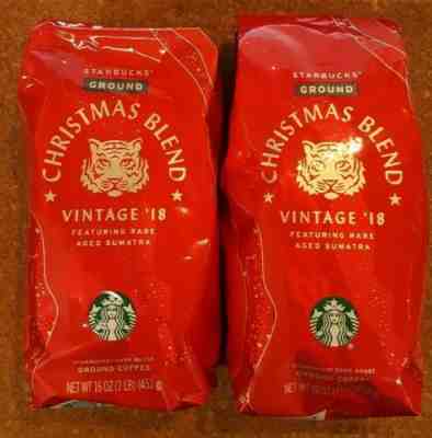 2 lbs Starbucks Christmas Blend Vintage '18 Ground Coffee - 2 Bags  - Sold on eBay Jul, 2nd 2019 for $25.20