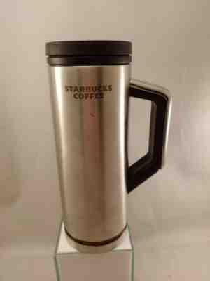 Starbucks 2009 Coffee Stainless Steel Wood grain Handle Travel Tumbler Mug 16 Oz - Sold on eBay Jul, 2nd 2019 for $16.99