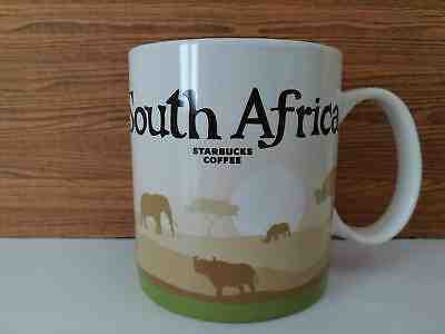 Starbucks Mug South Africa  Safari tree of life Global Icon Series Coffee 16 Oz 