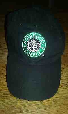 Starbucks Coffee Embroidered Siren Logo Barista Baseball Cap Hat - Adjustable - Sold on eBay Jul, 2nd 2019 for $20.00