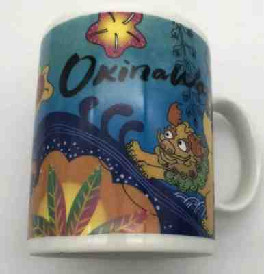 Starbucks Japan OKINAWA Shisa Lion Flower Design 2014 OLD LOGO Mug Made in Japan - Sold on eBay Jul, 2nd 2019 for $17.97
