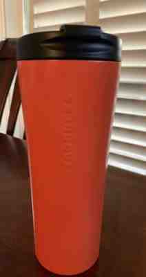 STARBUCKS 16ozs orange stainless steel tumbler $32 - Sold on eBay Jul, 2nd 2019 for $32.00