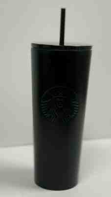 Starbucks Stainless Steel Venti 24oz Double Walled Cold Cup Tumbler Plastic Lid - Sold on eBay Jul, 1st 2019 for $34.99