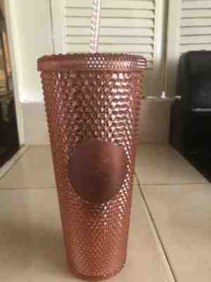Starbucks 2019 Rose Gold Pink Sparkling Jeweled Tumbler Cup - 24oz BRAND NEW - Sold on eBay Jul, 1st 2019 for $26.00