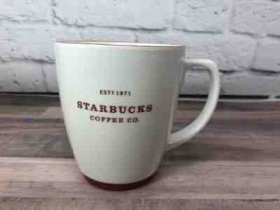 Starbucks Estd 1971 Large Mug White Red Letters & Trim 2008  Coffee Cup - Sold on eBay Jul, 1st 2019 for $18.71
