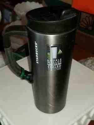 NEW* STARBUCKS COFFEE Double Walled Vacuum Sealed Clip~N~Sip Travel Tumbler Mug - Sold on eBay Jul, 1st 2019 for $15.99