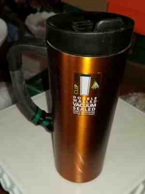 NEW* STARBUCKS COFFEE Double Walled Vacuum Sealed Clip~N~Sip Travel Tumbler Mug - Sold on eBay Jul, 1st 2019 for $15.99