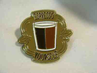 STARBUCKS ESPRESSO YOURSELF PIN BACK HAT PIN 2017 - Sold on eBay Jul, 1st 2019 for $39.95