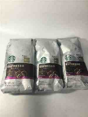 Starbucks Espresso Dark Roast Whole Bean Coffee, 20-Ounce Bag 3 PACKS - Sold on eBay Jul, 1st 2019 for $27.00