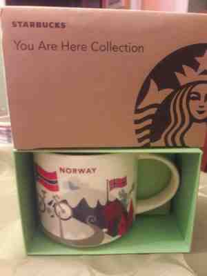 NIB With SKU STARBUCKS NORWAY, You Are Here (YAH)  14 Oz Mug. VHTF RARE - Sold on eBay Jul, 1st 2019 for $58.00