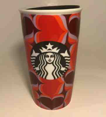 2019 New Starbucks Valentine Heart Ceramic Travel Mug Tumbler Cup 12 oz. - Sold on eBay Jul, 1st 2019 for $15.99