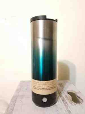 STARBUCKS STAINLESS OMBRE BLUE AND SILVER  20oz TUMBLER CHRISTMAS 2018 RARE !!! - Sold on eBay Jul, 1st 2019 for $26.99