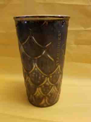 Starbucks Coffee 2016 Mermaid Siren Scales Ceramic Tumbler Traveler with Lid dot - Sold on eBay Jul, 1st 2019 for $19.98