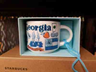 STARBUCKS Coffee BEEN THERE Georgia Ceramic 2 oz Demitasse Mug Ornament NIB   - Sold on eBay Jul, 1st 2019 for $18.99