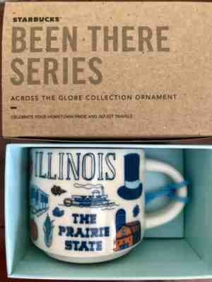 Starbucks 2oz Demitasse ILLINOIS BEEN THERE Espresso mug Ornament Mini Cup w/SKU - Sold on eBay Jul, 1st 2019 for $16.10
