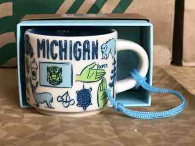 Starbucks Coffee Mug BTS Series -MICHIGAN V1- Ornament 2 Oz NIB - Sold on eBay Jul, 1st 2019 for $24.90