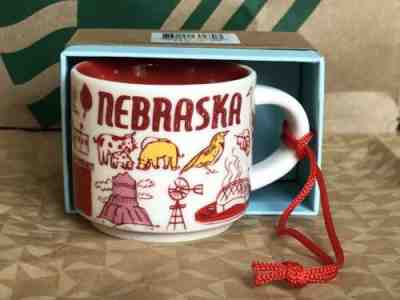 Starbucks Coffee Mug BTS Series - NEBRASKA- Ornament 2 Oz NIB - Sold on eBay Jul, 1st 2019 for $20.90
