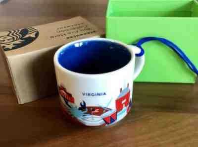 Starbucks Virginia VA Ornament You Are Here 2oz Christmas Holiday SBUX Mug NEW - Sold on eBay Jun, 30th 2019 for $24.95