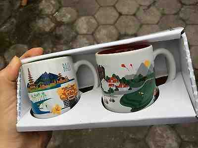 Starbucks Indonesia - Bali demitasse artsy mug 3oz x 2 pcs , 2016 limited HTF - Sold on eBay Jun, 30th 2019 for $45.00