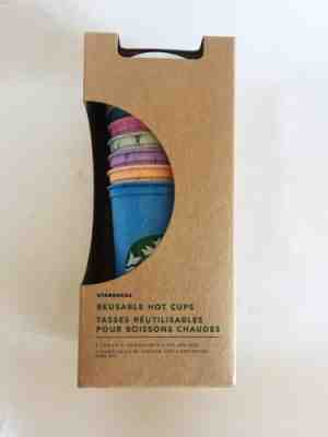 RARE 2019 Starbucks Marble Reusable Hot Cups 6 Variety Colors Drink Cup New - Sold on eBay Jun, 30th 2019 for $24.99