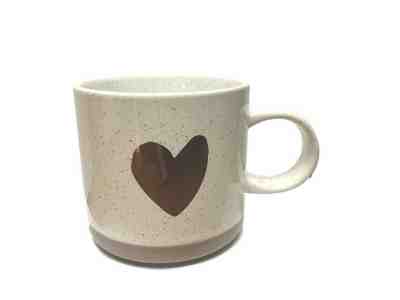 Starbucks 2017 Holiday Collection Ceramic Mug 12oz- Speckled Rose Gold Heart - Sold on eBay Jun, 30th 2019 for $25.95