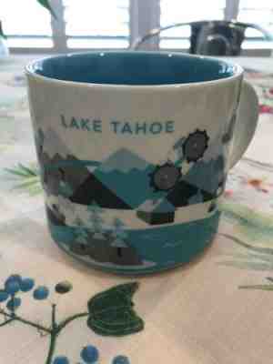Starbucks Lake Tahoe Coffee Mug Cup 2013 YAH You Are Here City 14oz Cabin Skiing - Sold on eBay Jun, 30th 2019 for $25.00