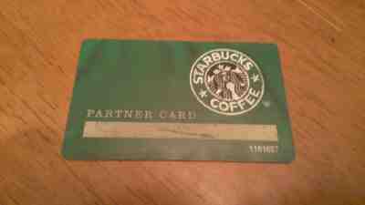 STARBUCKS 2003 Partner Only GREEN Gift Card USED Rare Version w/Numbers on Front - Sold on eBay Jun, 30th 2019 for $19.55