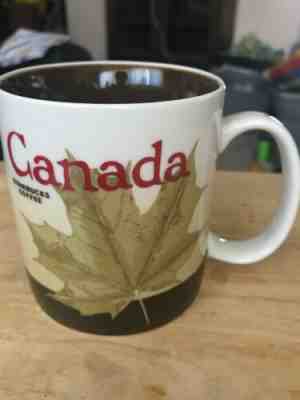 Starbucks Canada Mug Global Icons Collectors Series 16oz Ceramic Maple Leaf - Sold on eBay Jun, 30th 2019 for $25.00