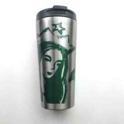 2014 Stainless Steel Starbucks 16 Oz. Coffee Cup Hot Cold Tumbler - Sold on eBay Jun, 30th 2019 for $21.99