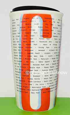 NEW Starbucks Chicago CHI Ceramic Tumbler Traveler Coffee 12oz Mug  - Sold on eBay Jun, 30th 2019 for $47.99