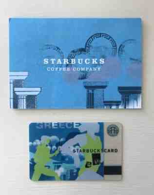 STARBUCKS Coffee 2004 Greece Olympic Games Gift Card with Matching Sleeve - Sold on eBay Jun, 30th 2019 for $15.99