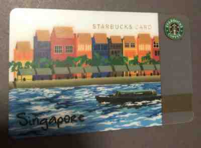 Starbucks Singapore FIRST Singapore River Card - Limited Rare - PIN EXPOSED USED - Sold on eBay Jun, 30th 2019 for $62.55