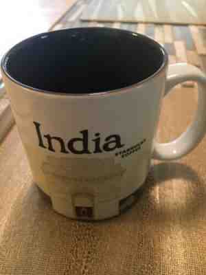 Vintage Starbucks Collector Series India Coffee Tea Mug Cup Brown Cream - Sold on eBay Jun, 30th 2019 for $20.00