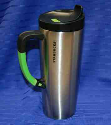 2012 16 oz Starbucks Stainless Steel Cup Mug with Handle Commuter Travel  (C) - Sold on eBay Jun, 30th 2019 for $19.99