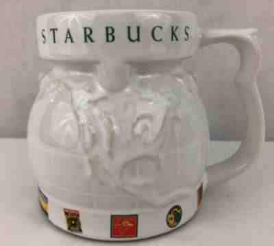 Vtg Starbucks World Globe 3D No Slip Wide Base Chubby Travel Coffee Mug - Sold on eBay Jun, 30th 2019 for $16.32