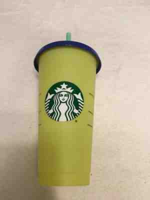 Starbucks Color Changing 1 Single Cold Cup 24oz Citron Yellow Venti Tumbler New - Sold on eBay Jun, 30th 2019 for $20.50