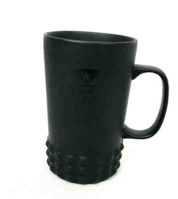 Starbucks Black Matte Studded Siren Logo Tall Ceramic Mug 2015 - Sold on eBay Jun, 29th 2019 for $44.00