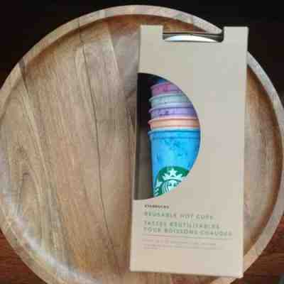 NEW Starbucks Summer 2019 Rainbow marble Reusable Hot Cups Pack of 6 - Sold on eBay Jun, 29th 2019 for $15.00