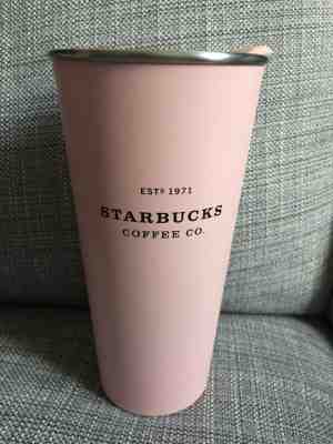 Starbucks coffee Special BABY PINK Stainless Steel Mug To Go Travel Tumbler 16oz - Sold on eBay Jun, 29th 2019 for $35.99