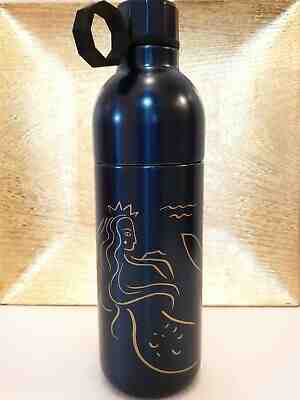 Starbucks Siren Mermaid Blue Double Wall Stainless Steel Drinking Bottle 20oz - Sold on eBay Jun, 29th 2019 for $19.79