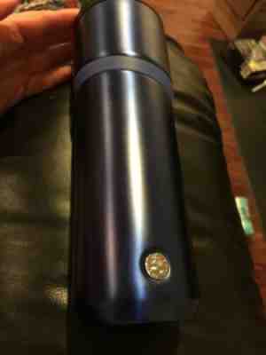 Starbucks Travel Vacuum Insulated Thermos Tumbler Stainless Steel Blue 16oz - Sold on eBay Jun, 29th 2019 for $22.30