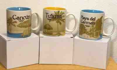 Starbucks Mugs Playa del Carmen Tulum Cancun Global Icon Series - Sold on eBay Jun, 29th 2019 for $66.00