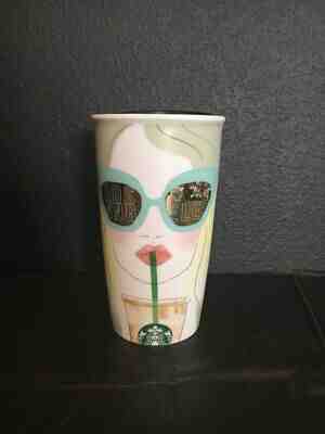 Starbucks LA Women Sunglasses Coffee Travel Cup Mug Los Angeles Limited Rare New - Sold on eBay Jun, 29th 2019 for $41.00